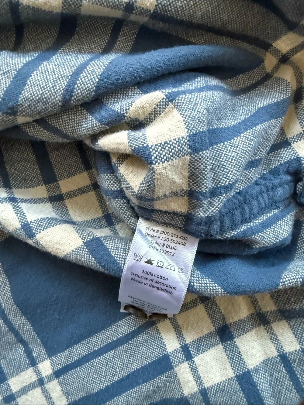 Jachs Blue & White Plaid Long-Sleeve Button-Down Shirt